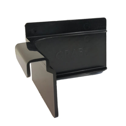 Food holder/pusher for square shaped slicer carriage trays